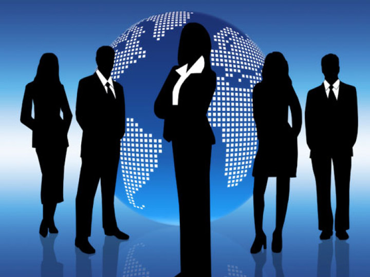 Business-people-globe-world-silhouette